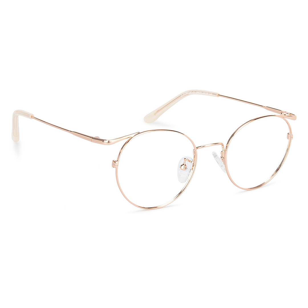 John Jacobs Online Gold Full Rim Round left side