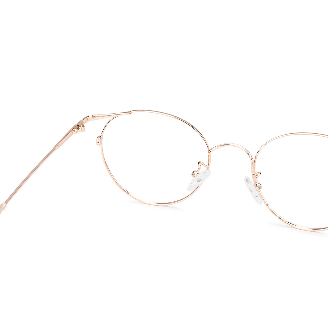 John Jacobs Online Gold Full Rim Round left side