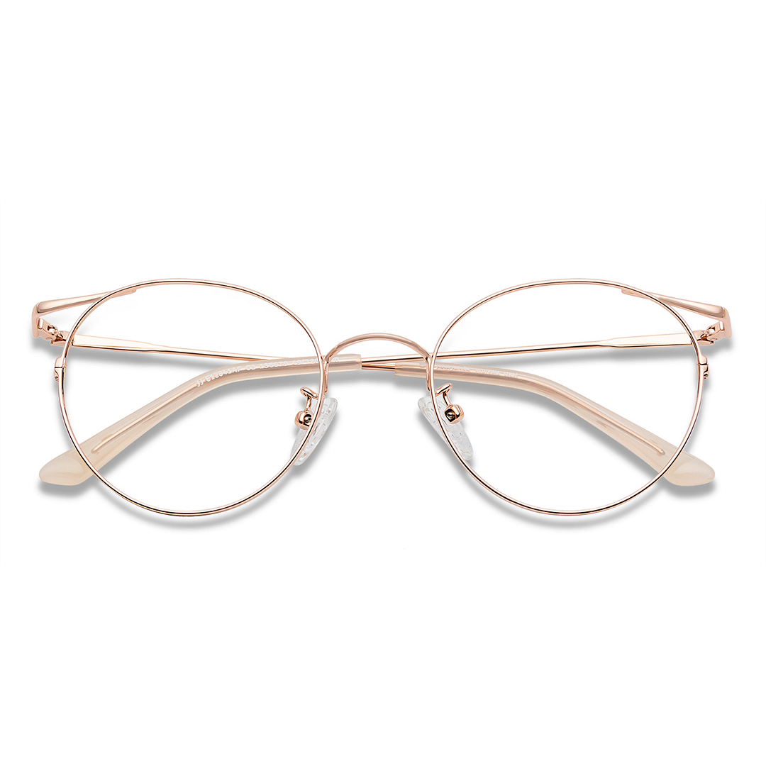 John Jacobs Online Gold Full Rim Round right side