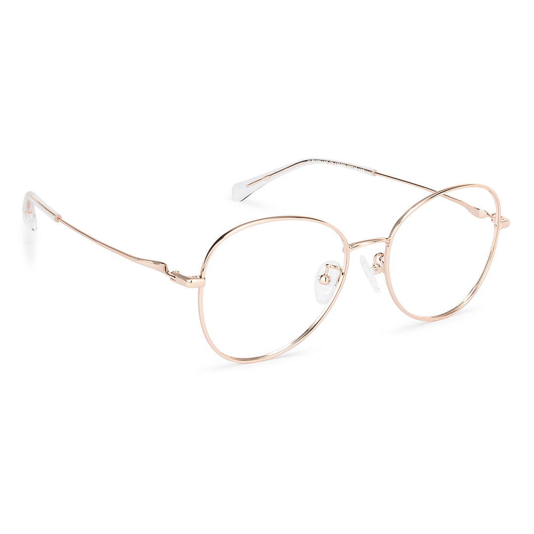 John Jacobs Gold Full Rim Cat Eye left side