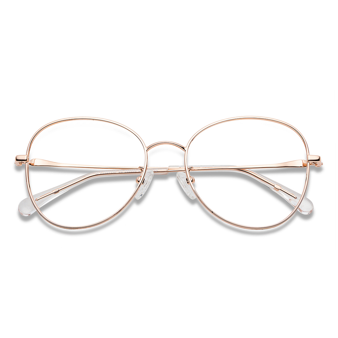 John Jacobs Gold Full Rim Cat Eye right side