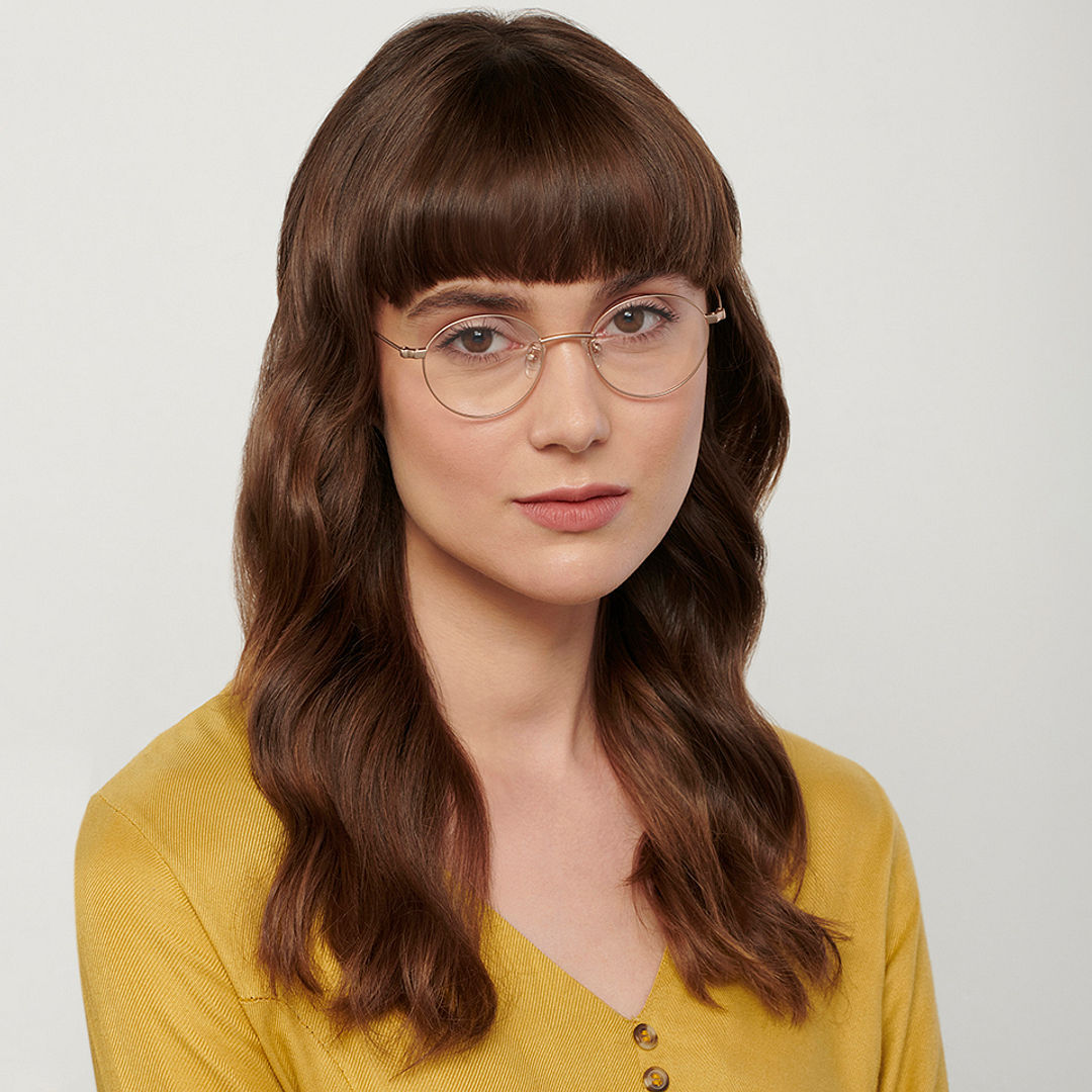 John Jacobs Online Gold Full Rim Round right side