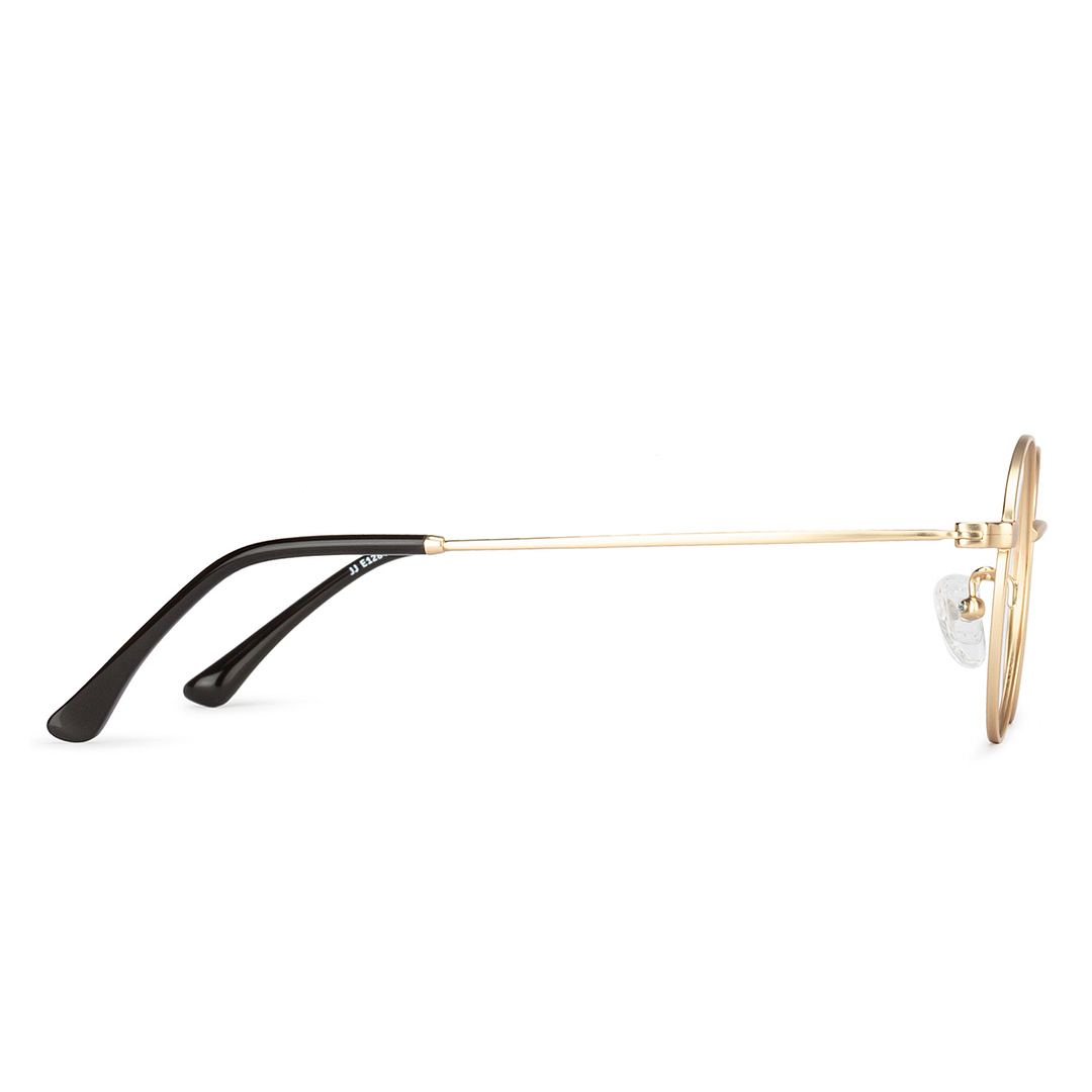 John Jacobs Online Gold Full Rim Round left side