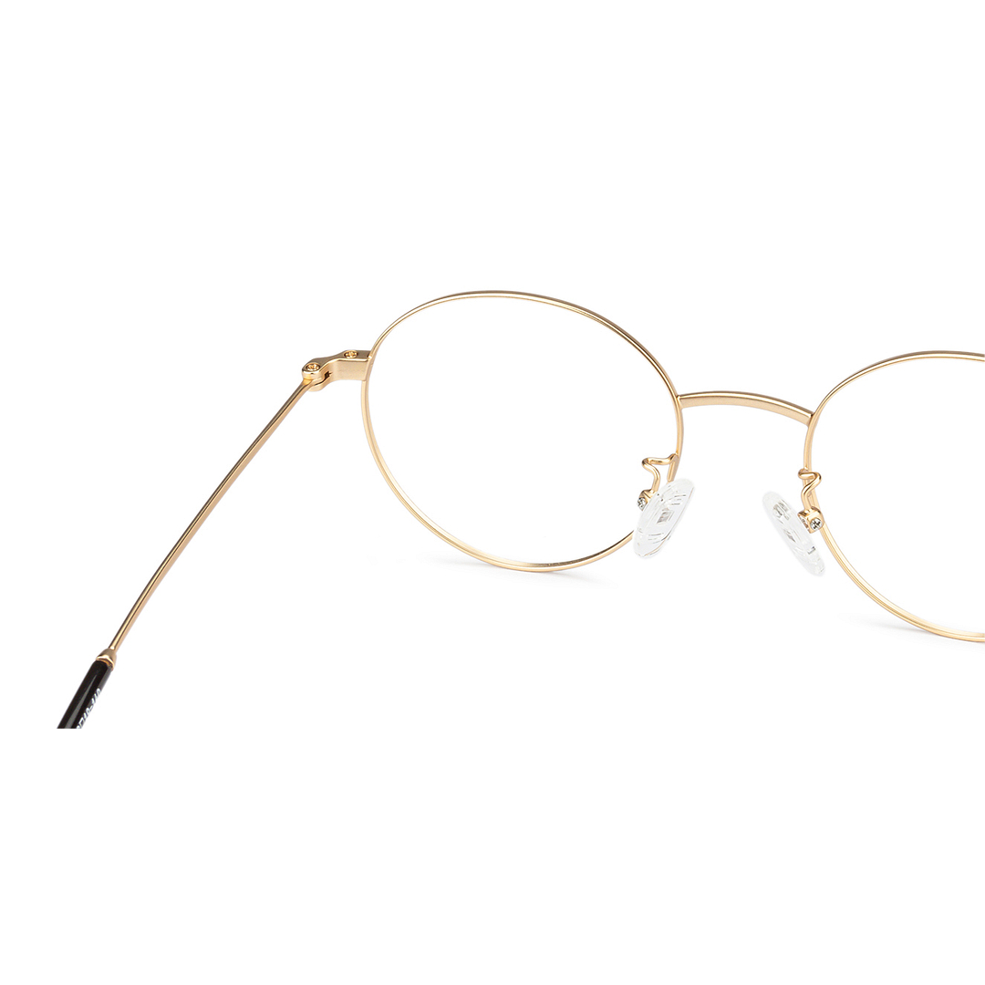 John Jacobs Online Gold Full Rim Round right side