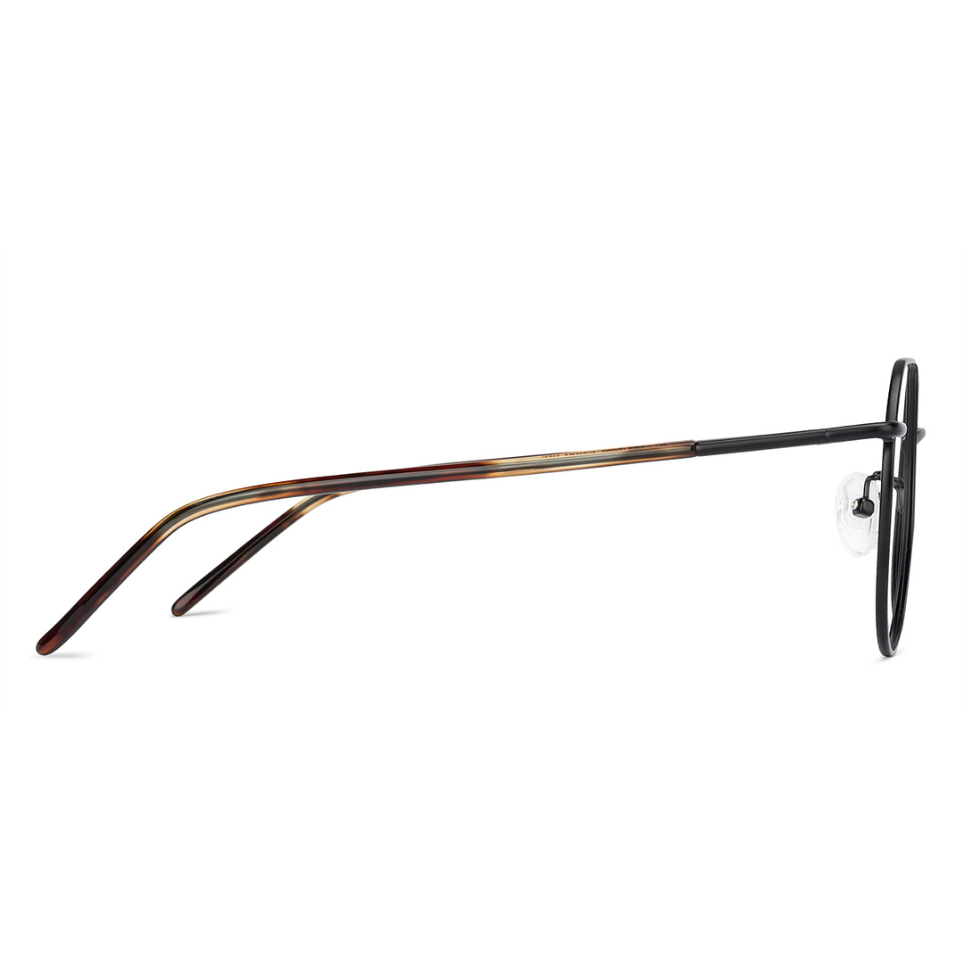 John Jacobs Online Black Full Rim Round right side