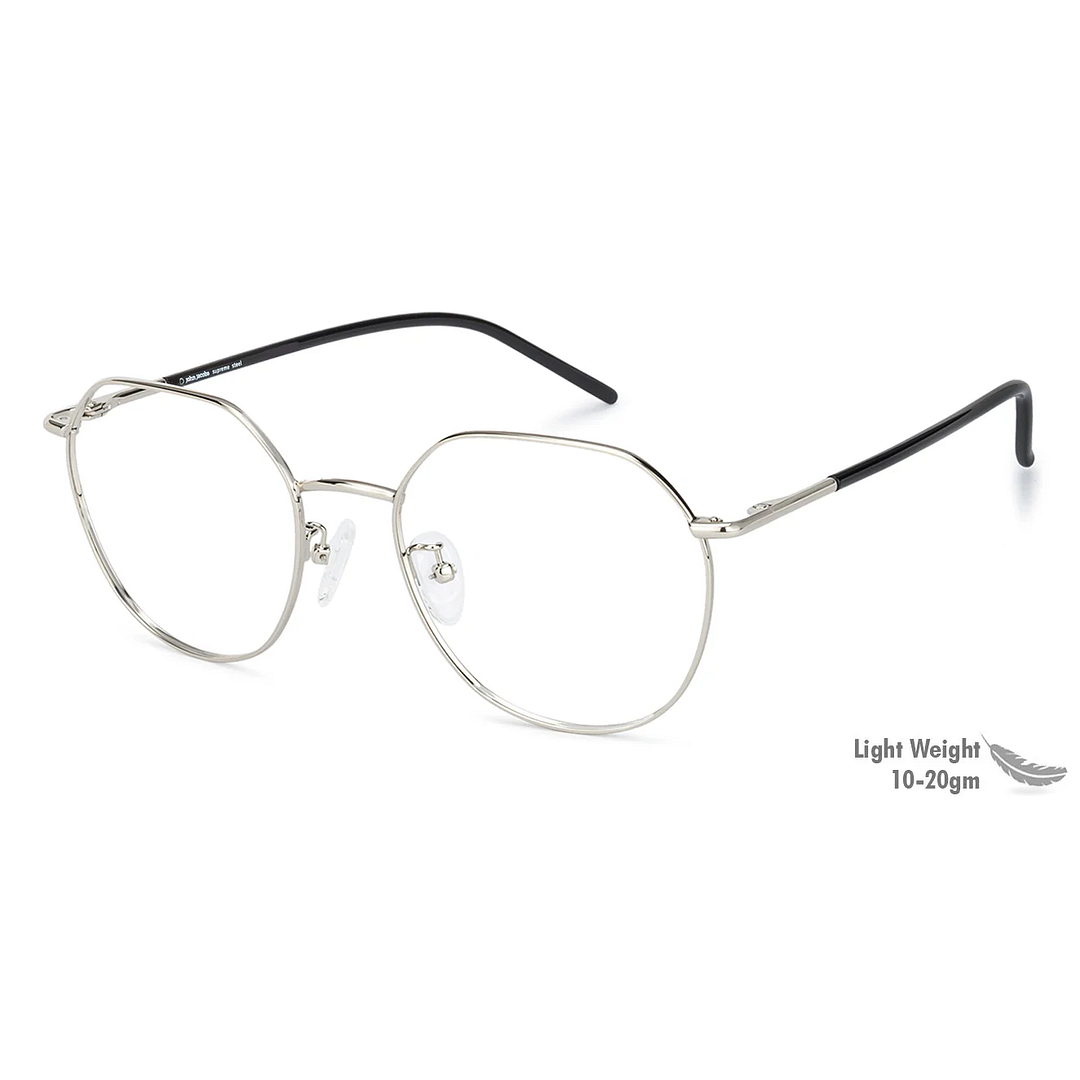 John Jacobs Silver Full Rim Round left side