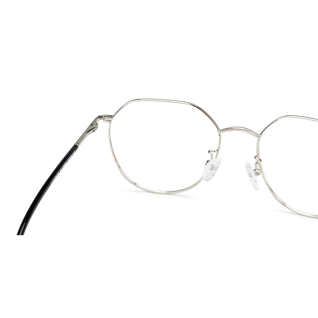John Jacobs Silver Full Rim Round left side