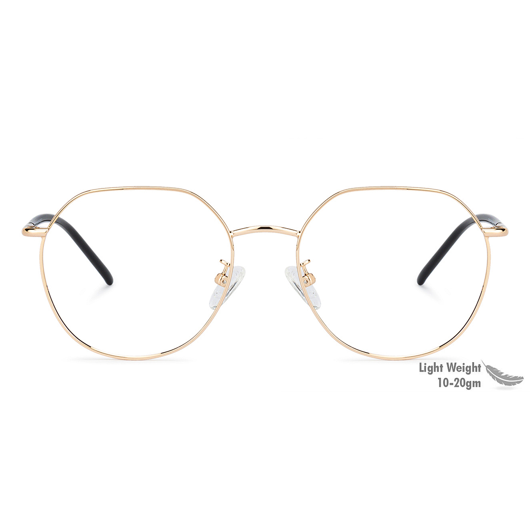 John Jacobs Online Gold Full Rim Round right side
