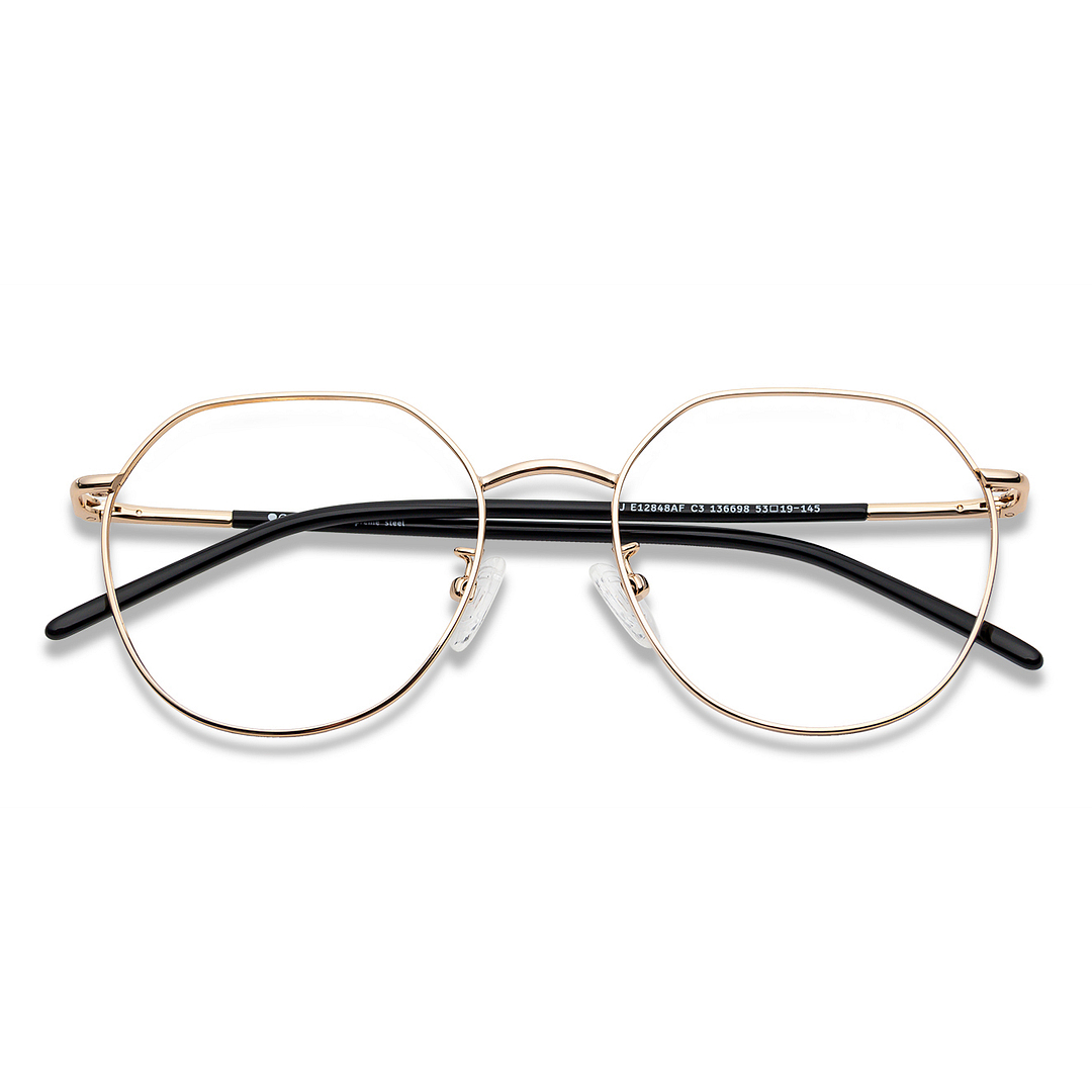 John Jacobs Online Gold Full Rim Round right side