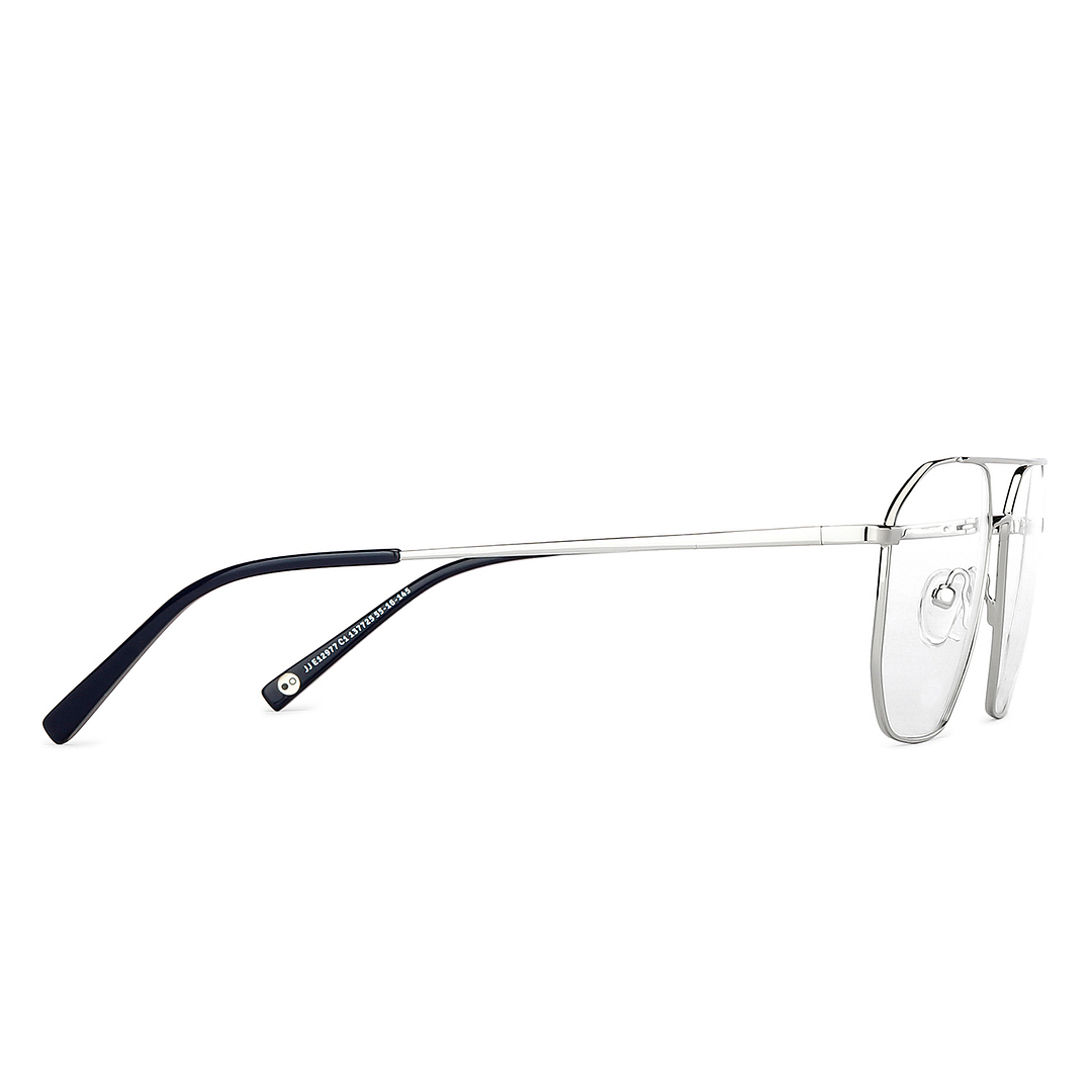 John Jacobs Online Silver Full Rim Square left side