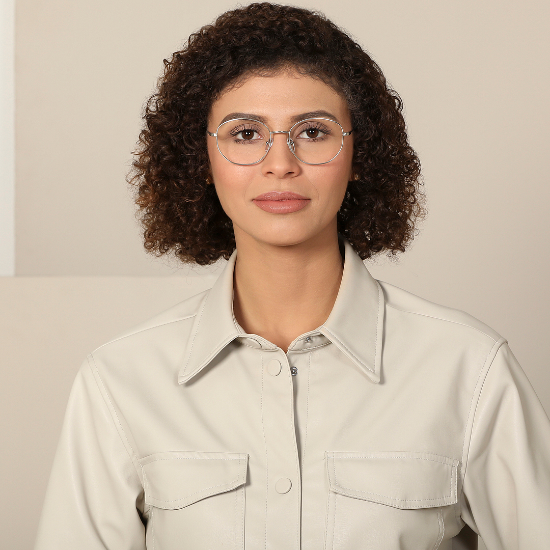 John Jacobs Silver Full Rim Round right side