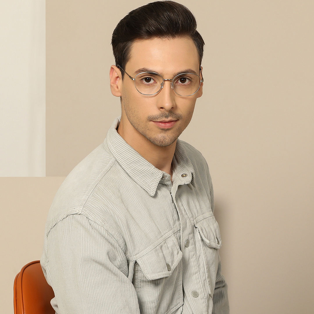 John Jacobs Silver Full Rim Round right side