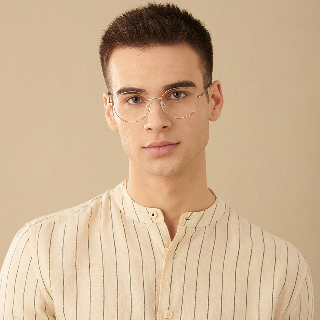 John Jacobs Online Silver Full Rim Round right side