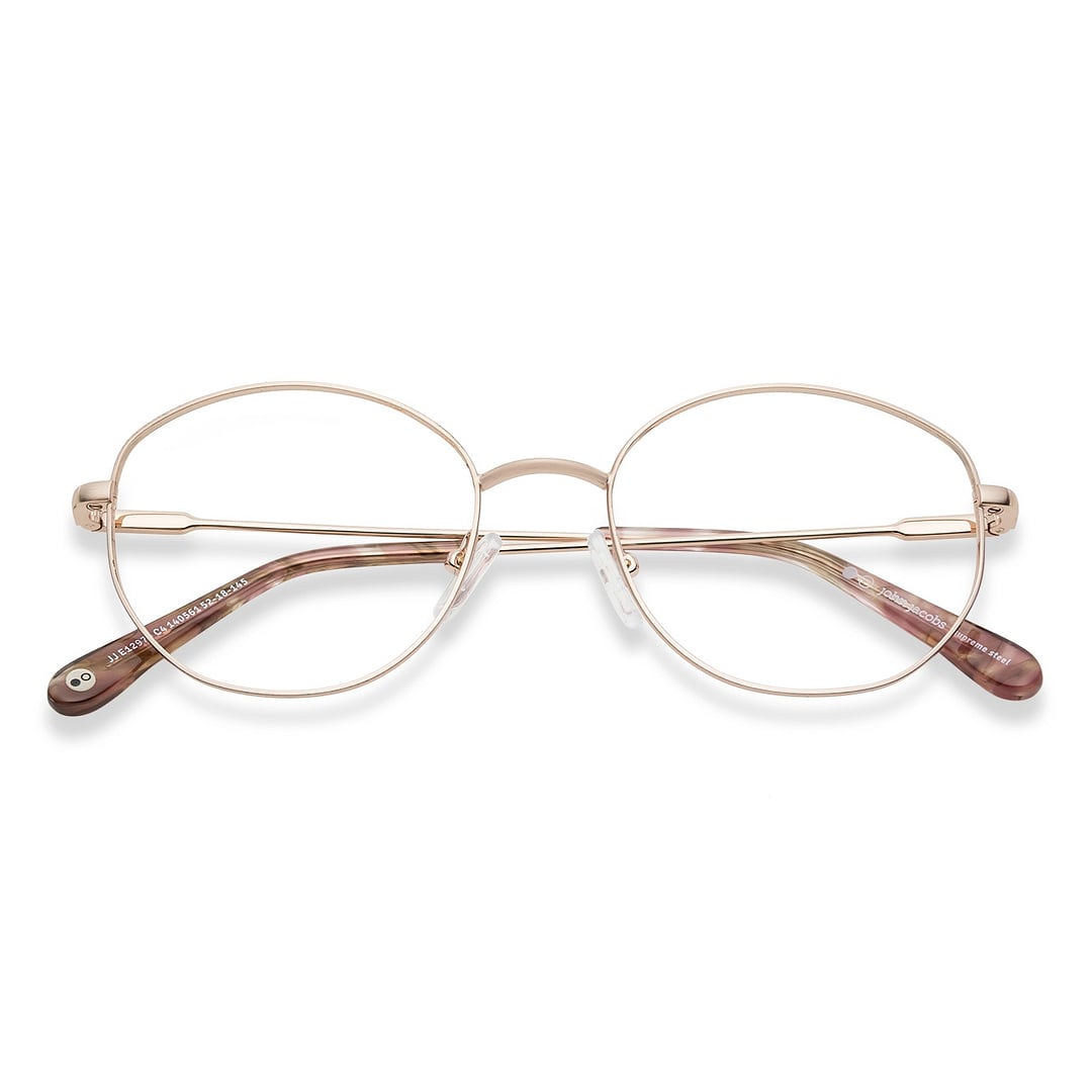 John Jacobs Online Rose Gold Full Rim Round left side