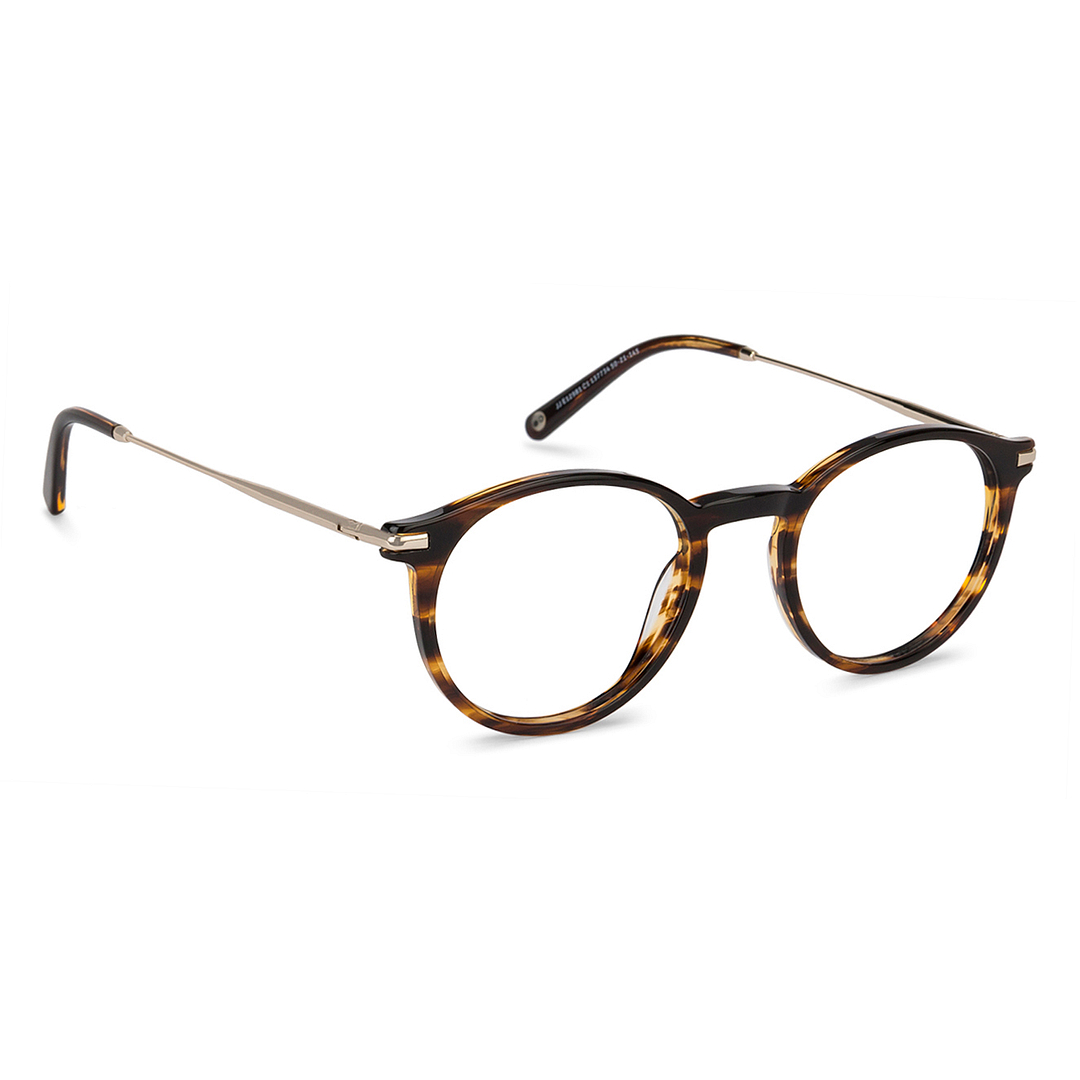 John Jacobs Light Brown Full Rim Round left side