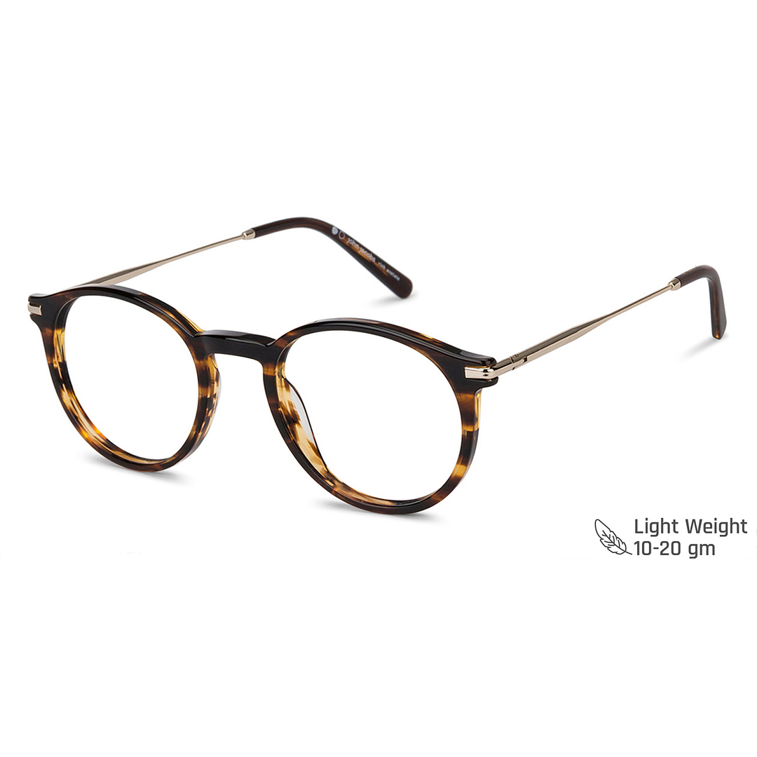 John Jacobs Light Brown Full Rim Round right side