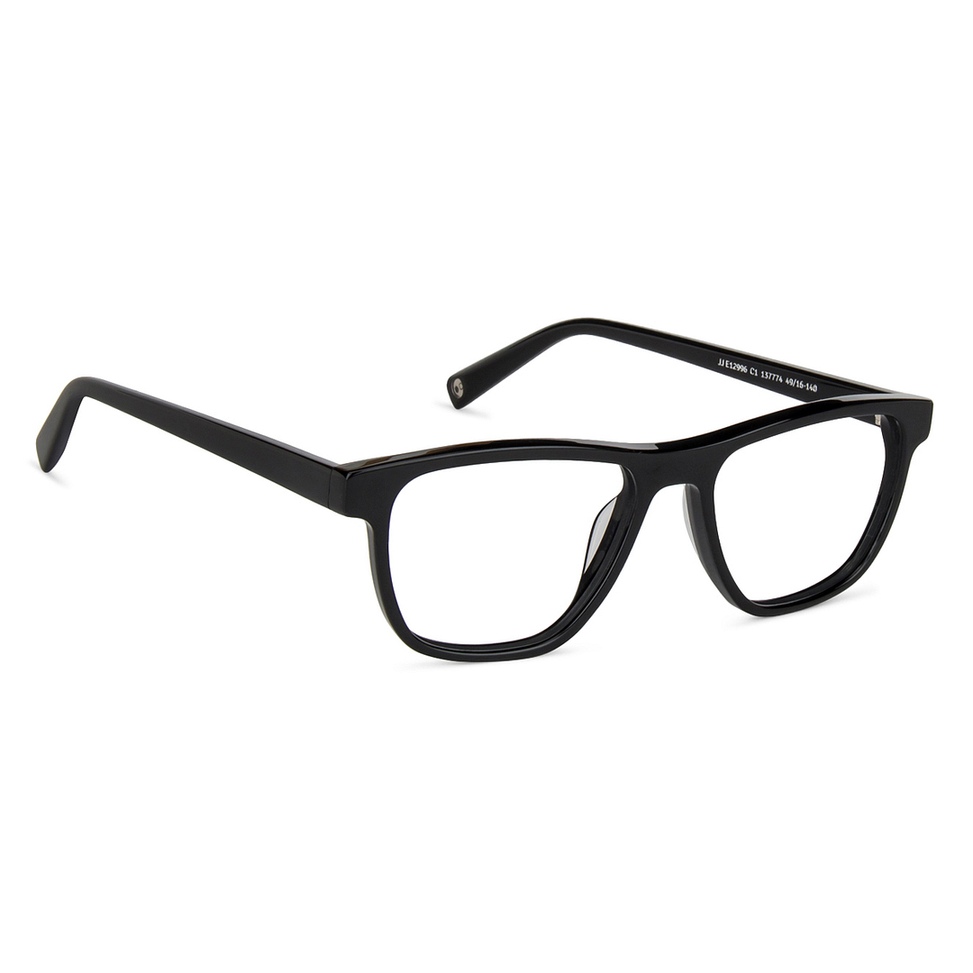 John Jacobs Online Black Full Rim Rectangle left side