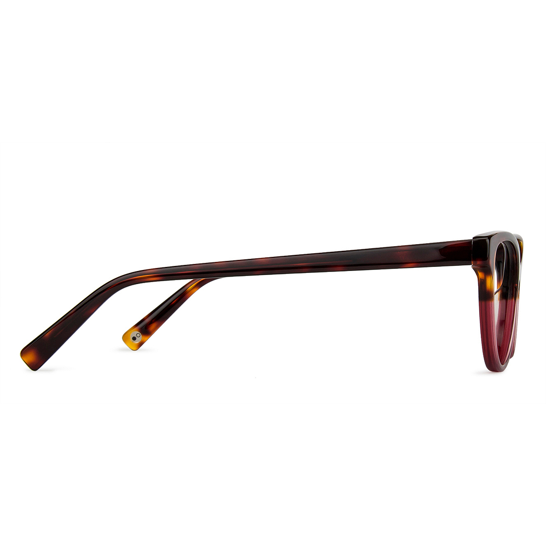 John Jacobs Online Light Brown Full Rim Cat Eye left side