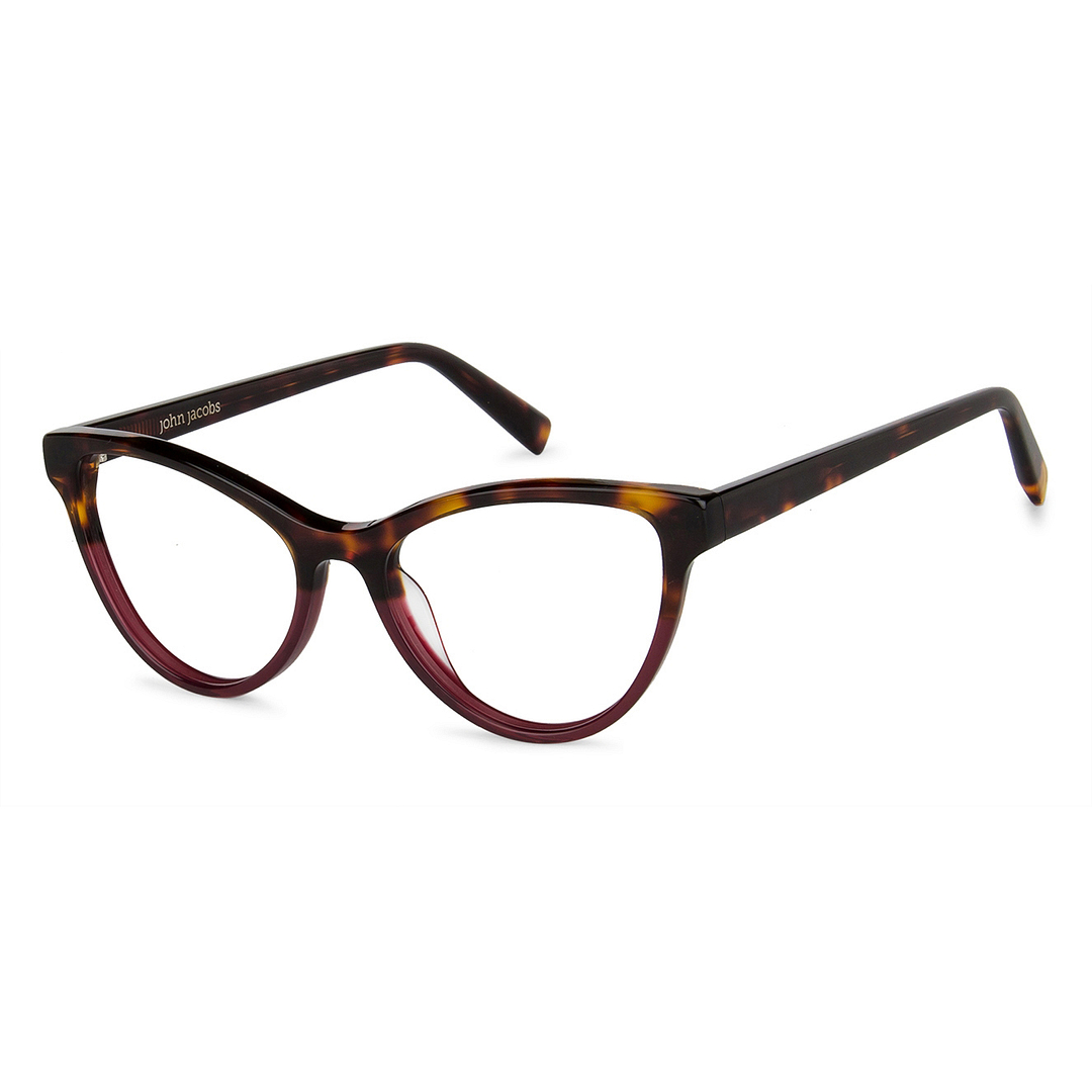 John Jacobs Online Light Brown Full Rim Cat Eye right side