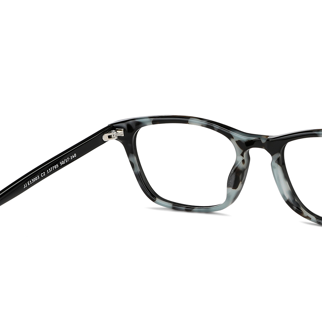 John Jacobs Online Black Full Rim Rectangle right side