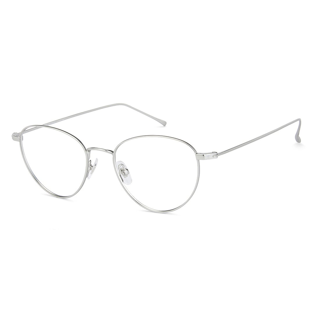 John Jacobs Online Silver Full Rim Cat Eye left side