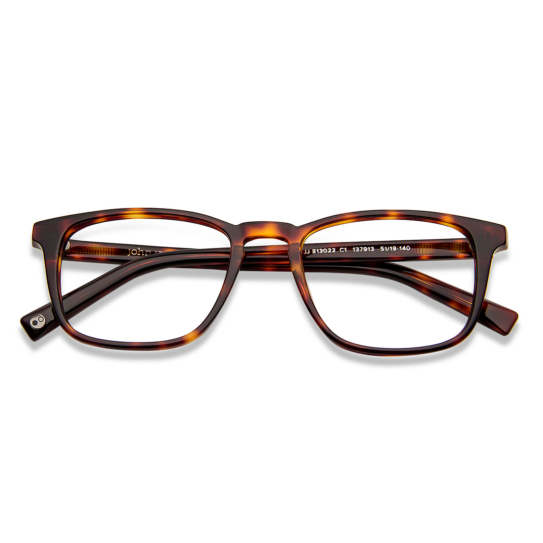 John Jacobs Online Light Brown Full Rim Square left side