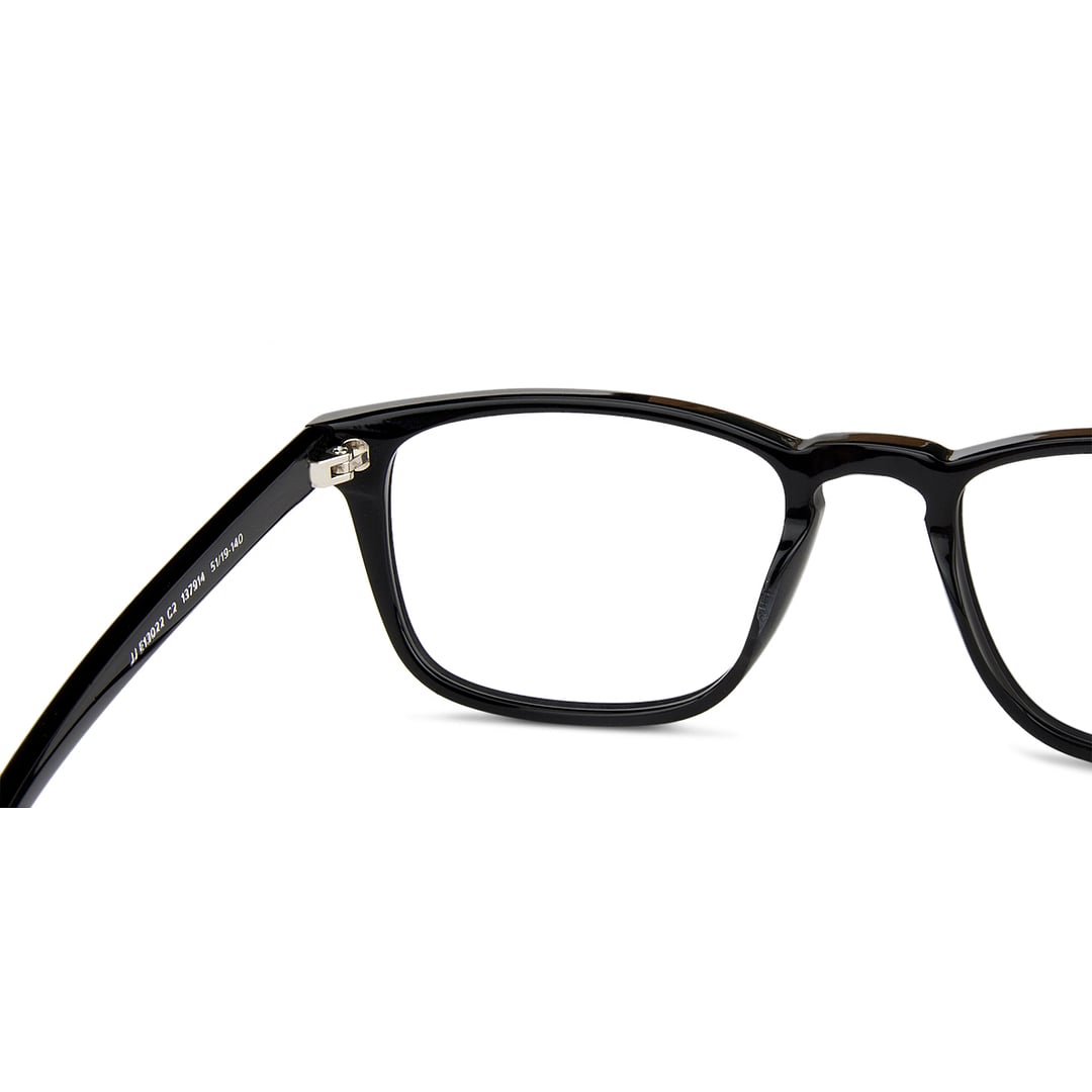 John Jacobs Online Black Full Rim Square right side