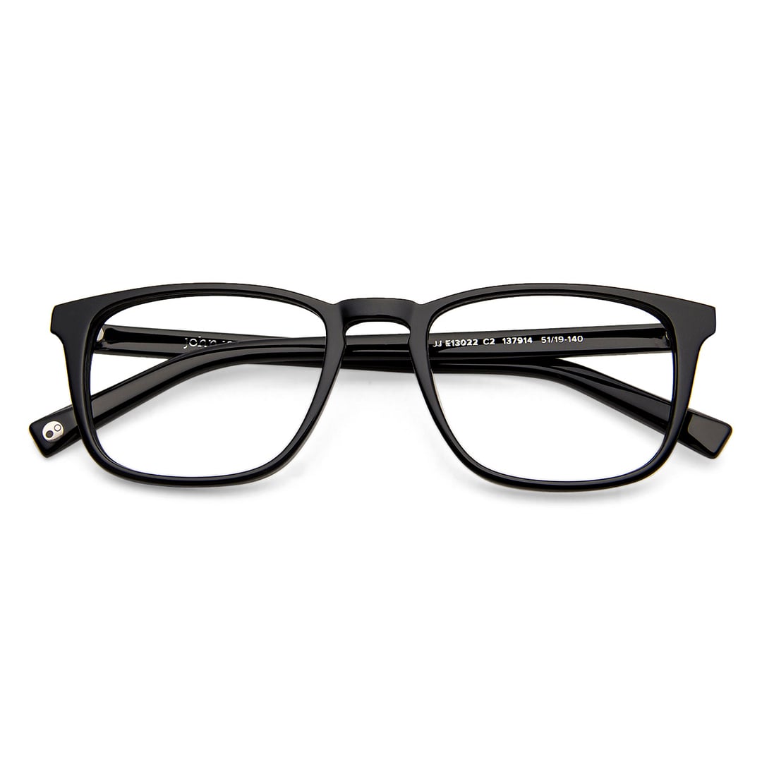 John Jacobs Online Black Full Rim Square left side