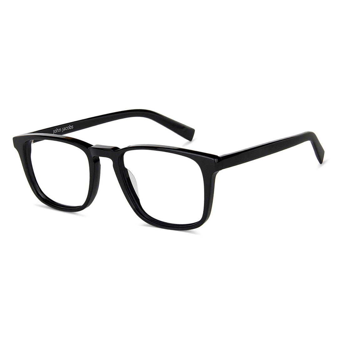 John Jacobs Online Black Full Rim Square right side