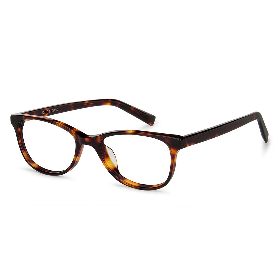 John Jacobs Light Brown Full Rim Cat Eye right side