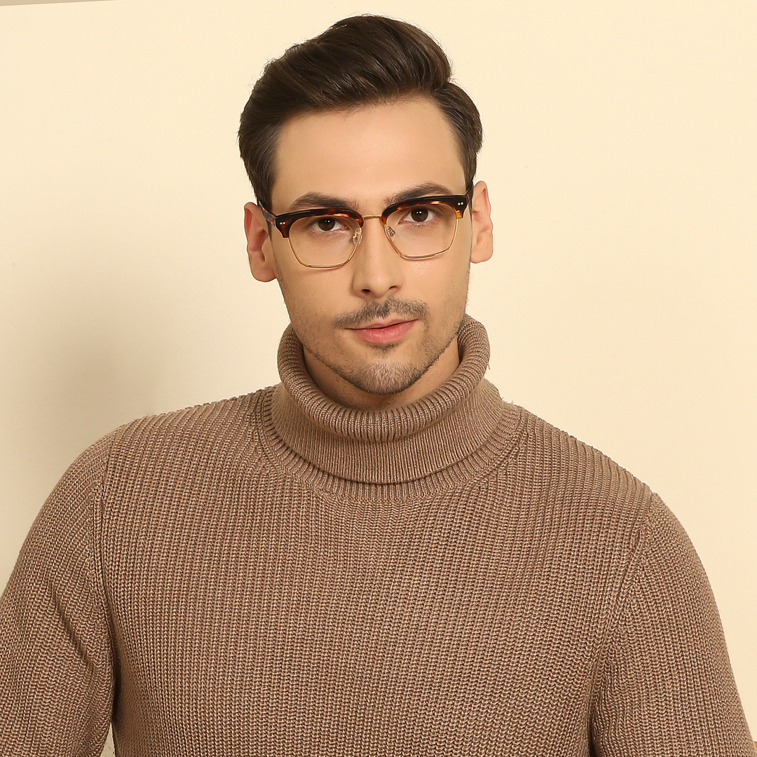 John Jacobs Online Gold Full Rim Clubmaster right side