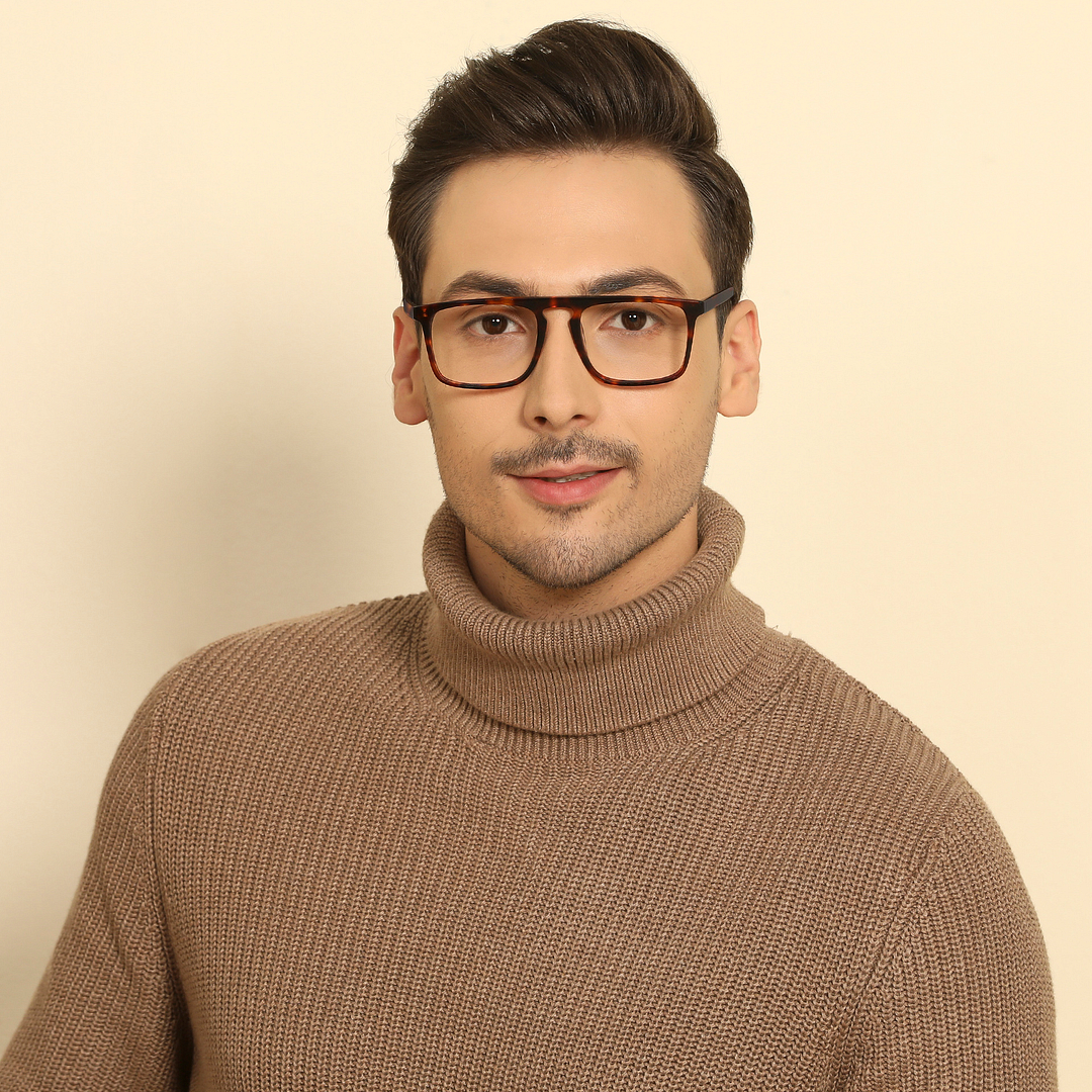 John Jacobs Online Light Brown Full Rim Square left side