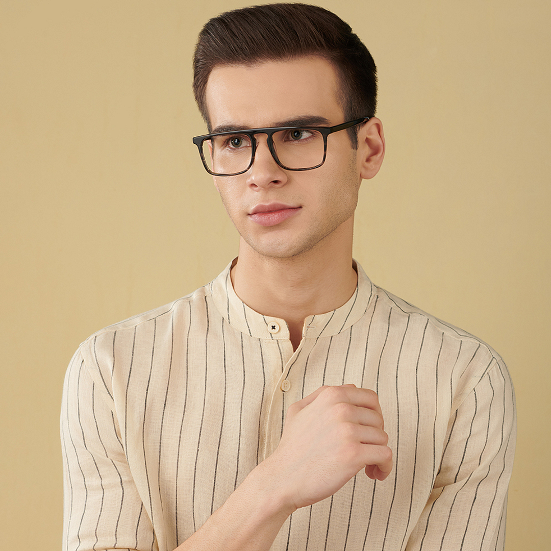 John Jacobs Online Gray Full Rim Square right side