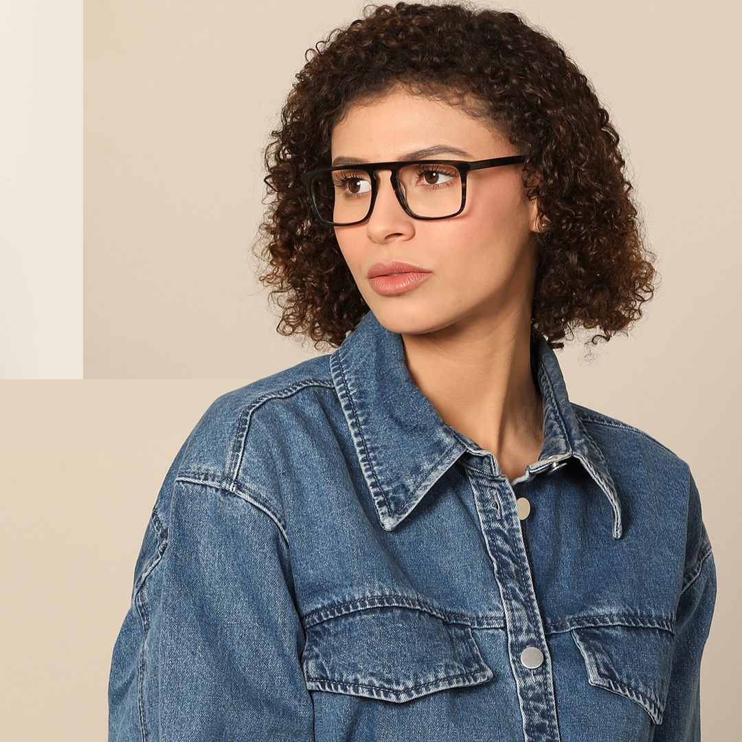 John Jacobs Online Gray Full Rim Square right side