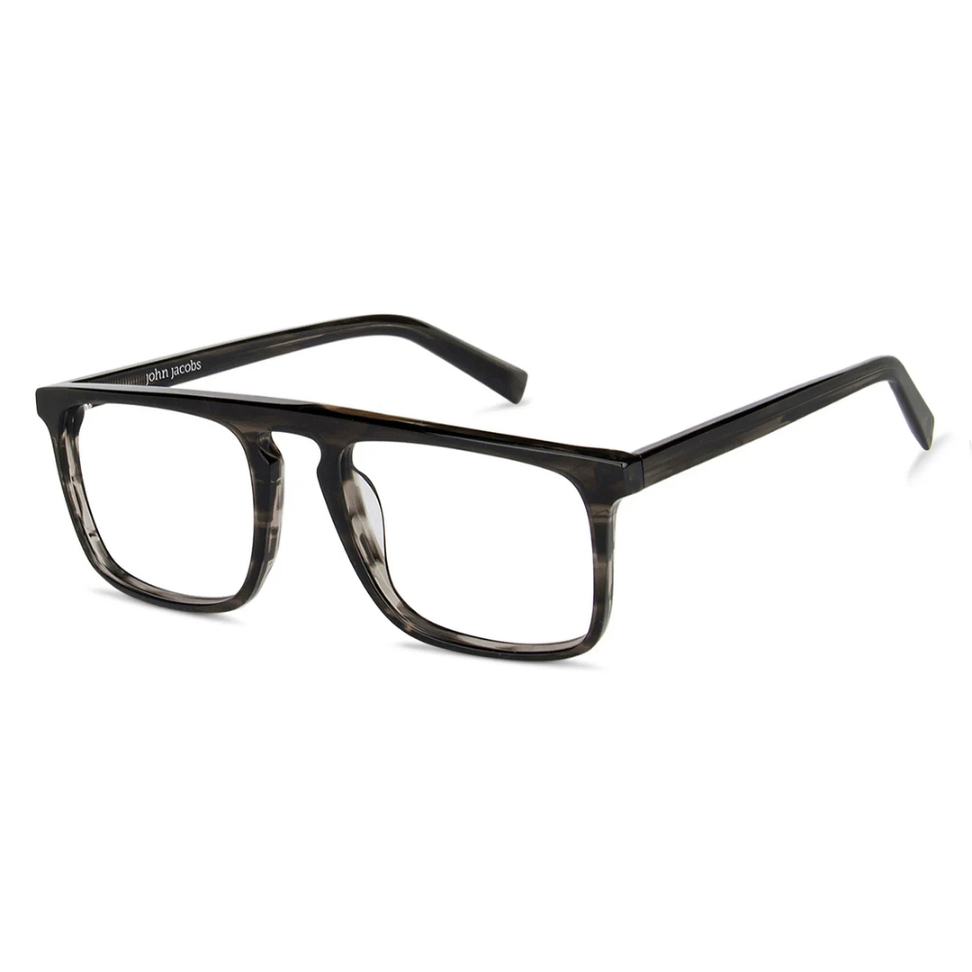 John Jacobs Online Gray Full Rim Square left side