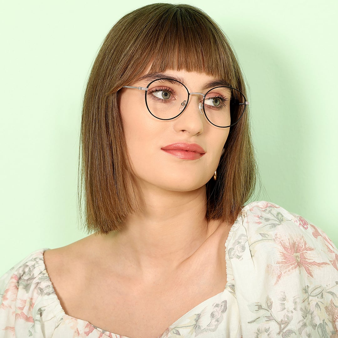 John Jacobs Online Black Full Rim Round left side