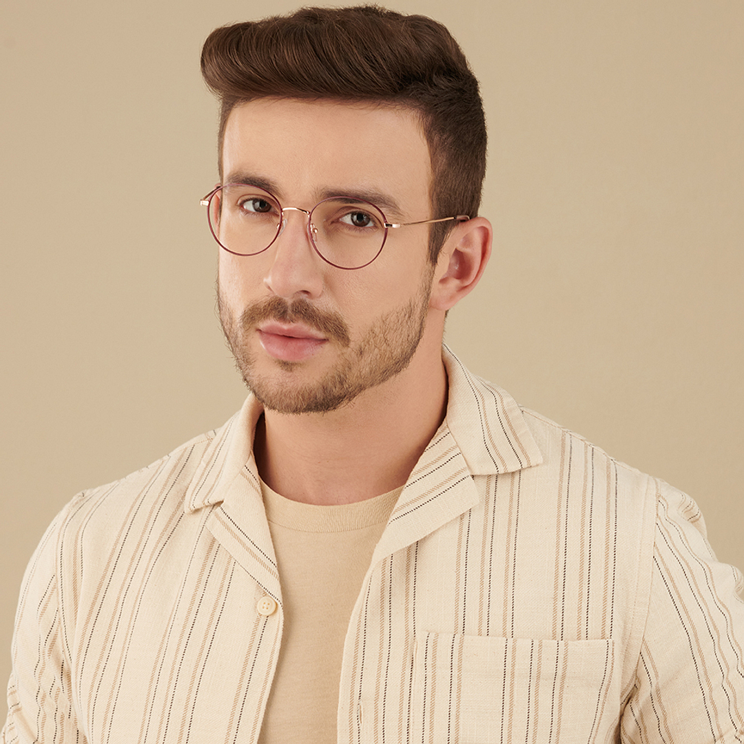 John Jacobs Online Red Full Rim Round right side