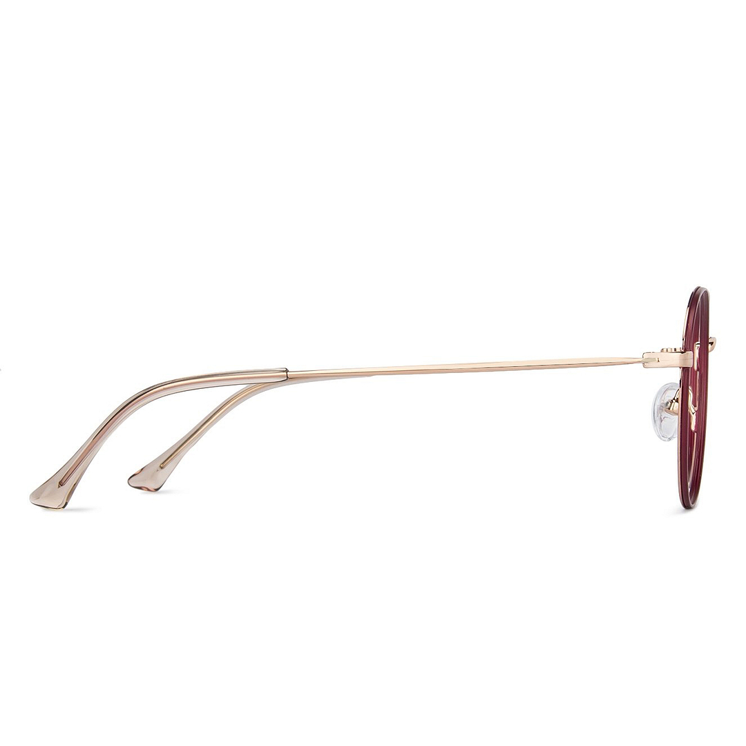 John Jacobs Online Red Full Rim Round left side