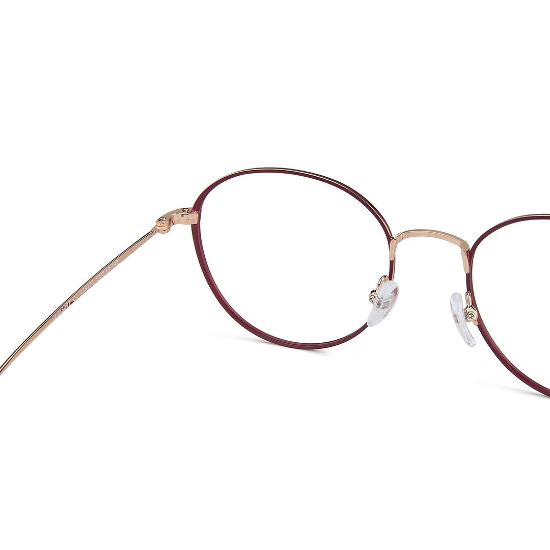 John Jacobs Online Red Full Rim Round right side