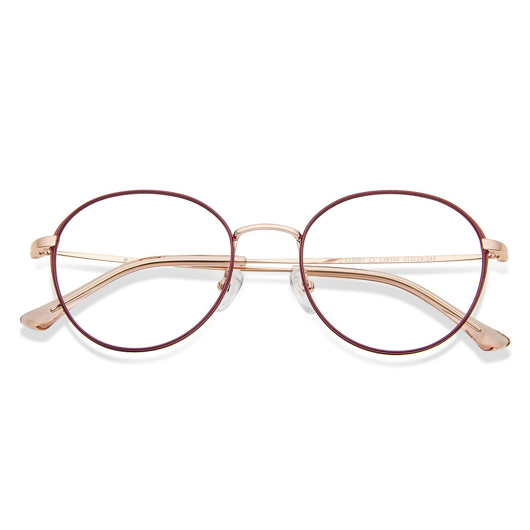 John Jacobs Online Red Full Rim Round left side