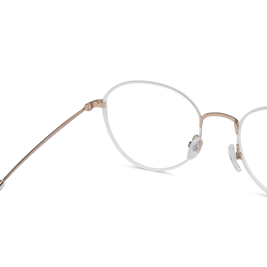 John Jacobs Online White Full Rim Round right side