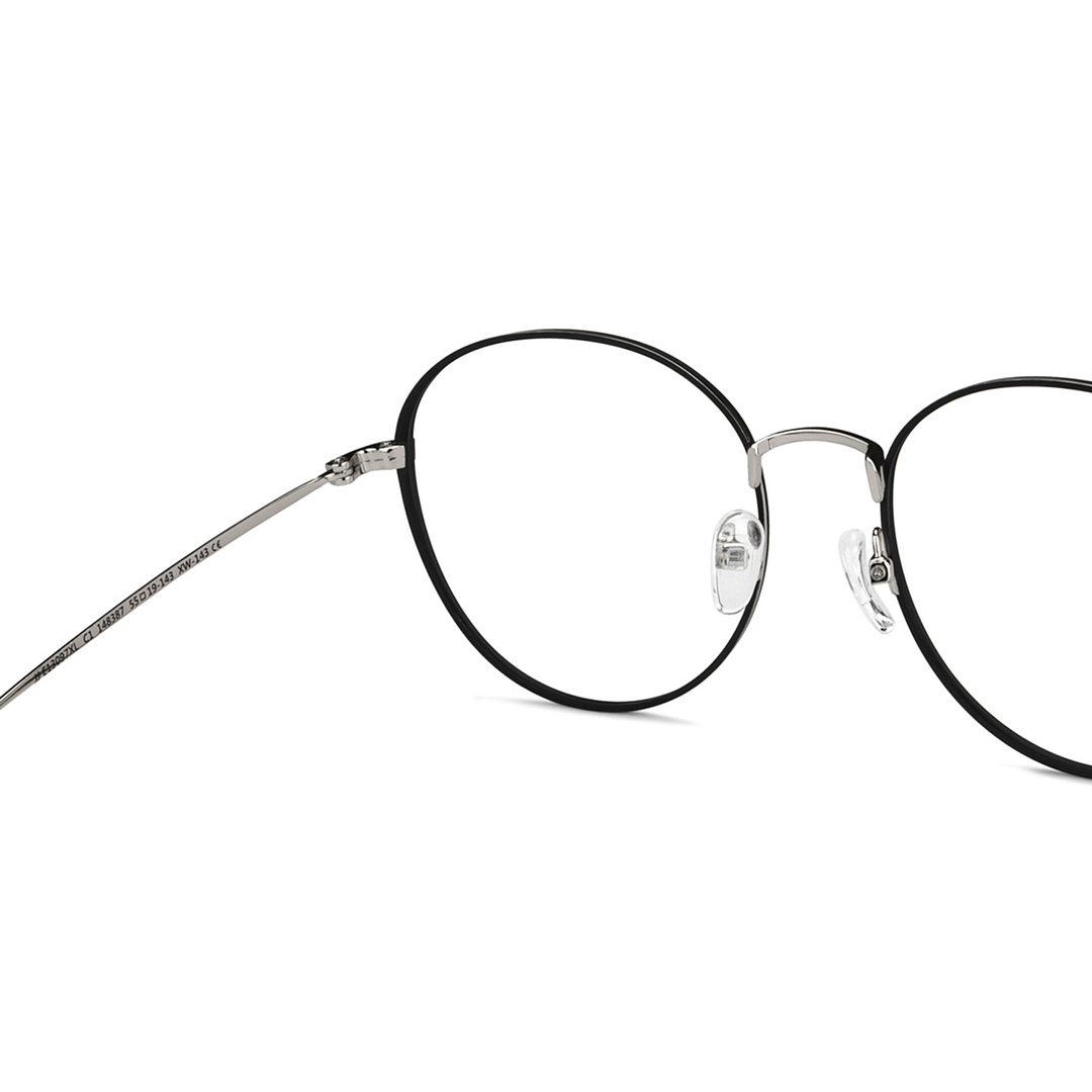 John Jacobs Online Black Full Rim Round right side