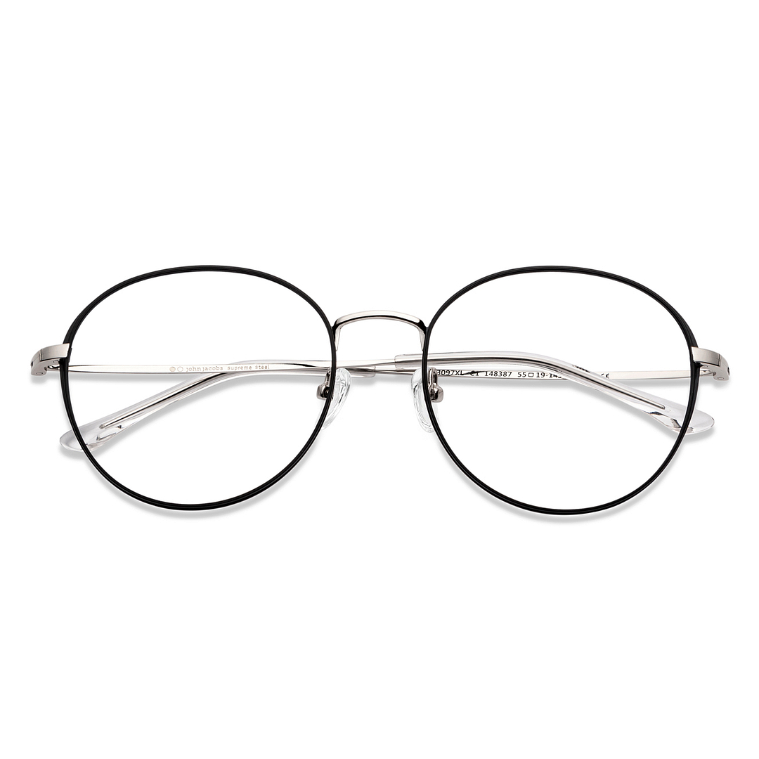 John Jacobs Online Black Full Rim Round left side