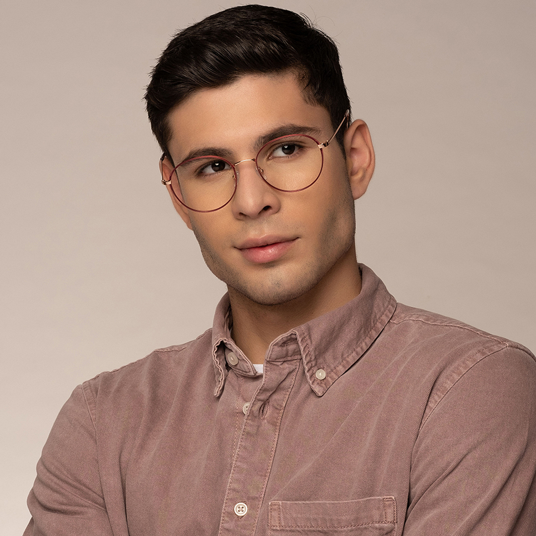 John Jacobs Online Rose Gold Full Rim Round left side