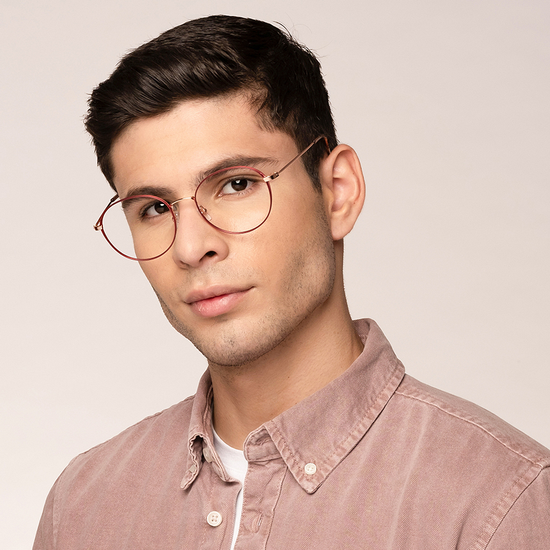 John Jacobs Online Rose Gold Full Rim Round right side