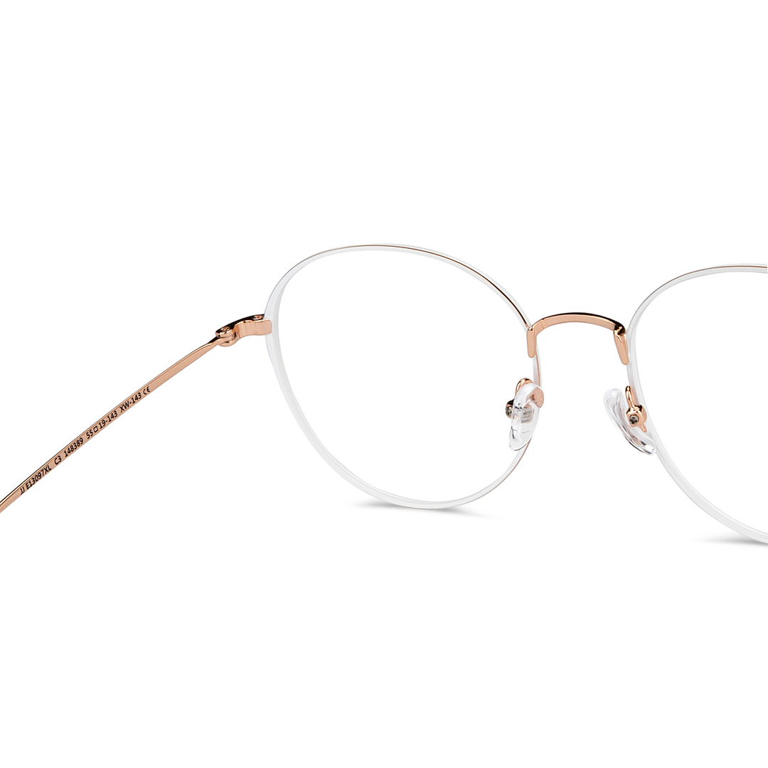 John Jacobs Online Light Gold Full Rim Round right side