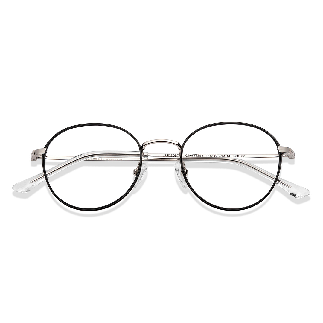 John Jacobs Online Black Full Rim Round left side