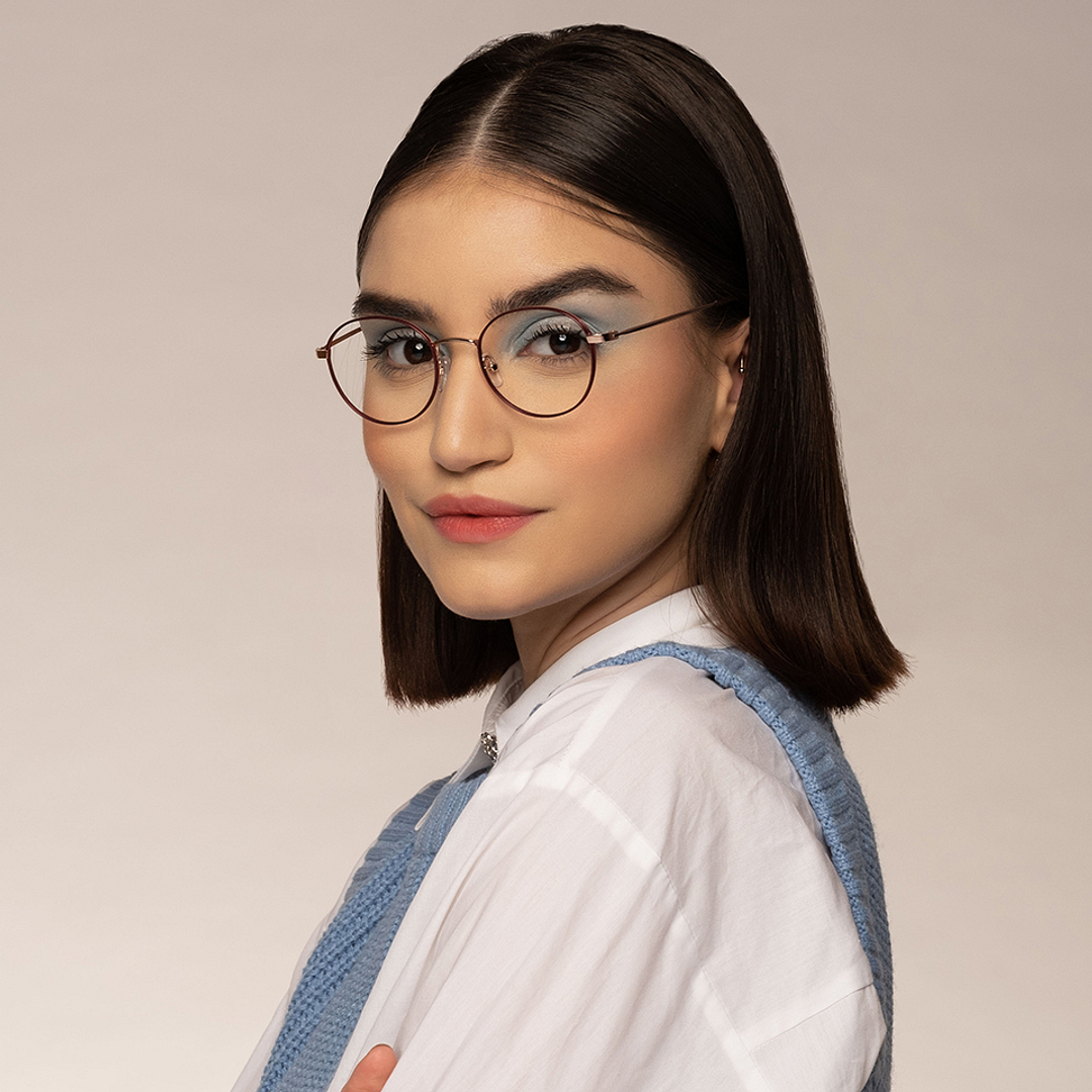 John Jacobs Online Rose Gold Full Rim Round right side