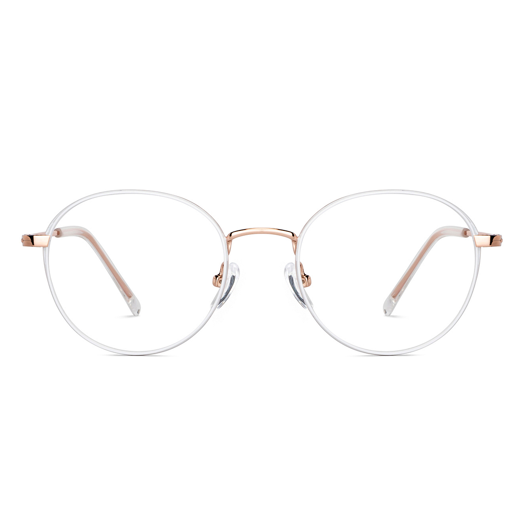 John Jacobs Online Light Gold Full Rim Round right side