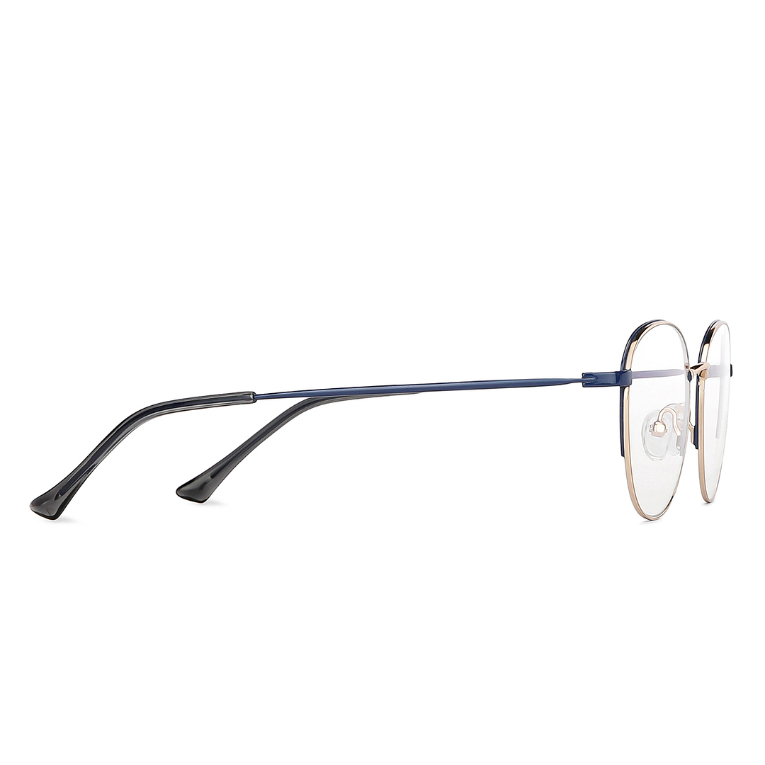 John Jacobs Online Gold Full Rim Round left side